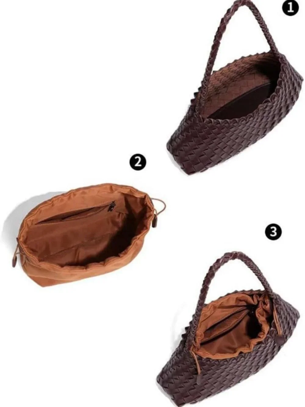 Trendy Woven Hobo Bag for Women | Suede Tote, Vintage Bucket Purse & Clutch